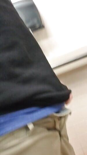 Posted the wrong link apparently. This is actually me showing off earlier in the bathroom at work.