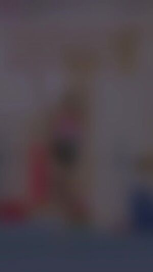 Ad on a Snapchat story about a Gymnast with Down's Syndome