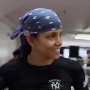 Halle Berry After Her Killer Abs Workout