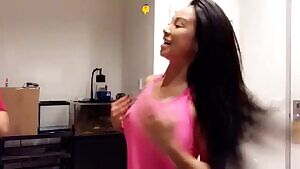 embarrassed of her hard nips