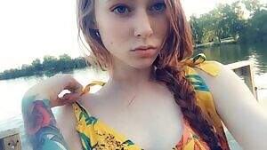 holdthemoan - The water is way to cold to skinny dip, but I'll strip on the dock!