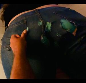 Ripped Clothing Amateur Ass Booty Clothed