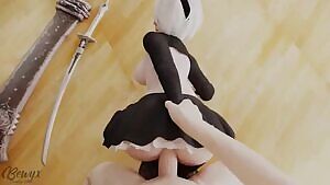 2B doggystyle anal  sound