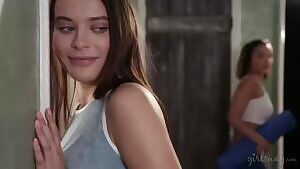 Dillion Harper & Lana Rhoades - Squirting Camgirl GIF