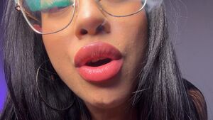 Makeup Fetish Lips Lipstick Smoking