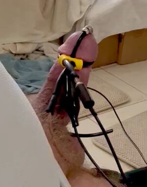 Electrostimulation Cum Cumshot Electric Electro