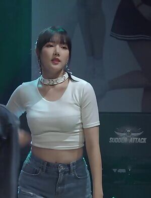 yerin - tight shirt, belly