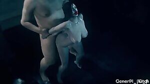 Jill, gagged and fucked hard