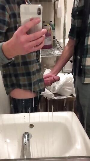 helping out the coworker in the back room