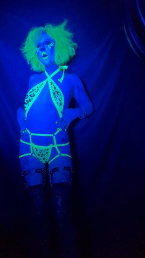 Colorful Alt Alternative Lingerie Makeup
