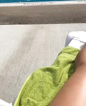 Pool side with built in loaties :D