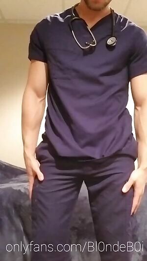 Coming home after a long day at the hospital