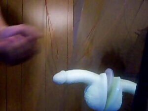 cum on a dildo, its a clone a willie of myself