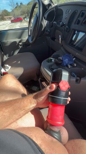 In The Car Cock Cumshot Masturbating