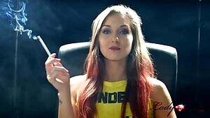 Blowing smoke right at you ! ;)