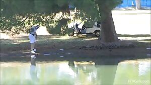 Getting naked at the golf course