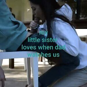 Little sister LOVES when dad watches