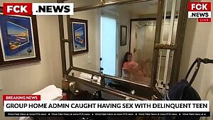 BREAKING NEWS: Group home admin fucks delinquent teen