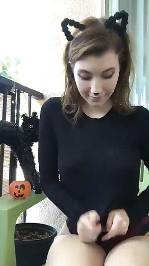 Cute kitty is almost too perky to drop