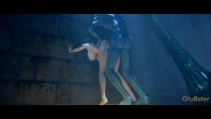 Alien 3D Big Tits Monster Cock