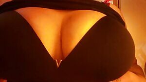 Black Bra Boob Bounce 😘