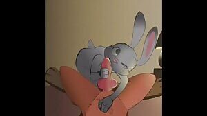 Officer Judy Hopps Licks Up Precum