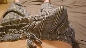 You heard your Mom moaning and bouncing on your bully's big dick. You ran to your room to jerk off, but you couldn't even get one stroke in before you came hands-free.