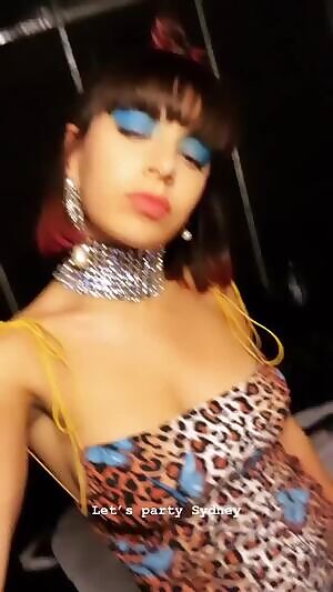 Charli's big tits are on tour