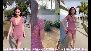 Ellie Eilish sexy sundress on the streets