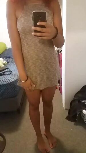 My favorite thing to wear under a dress is nothing