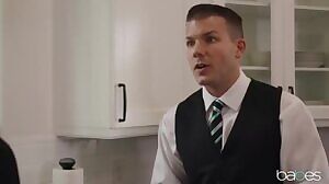 My employees, my rules...body inspections, kisses, foreplay and...sex.