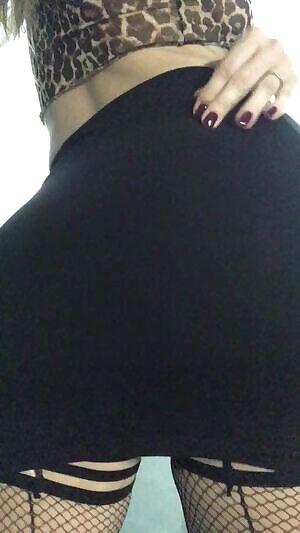 I saw you staring at my ass, trying to peek under. Don't hurt your neck, let me lift it up for you 😈