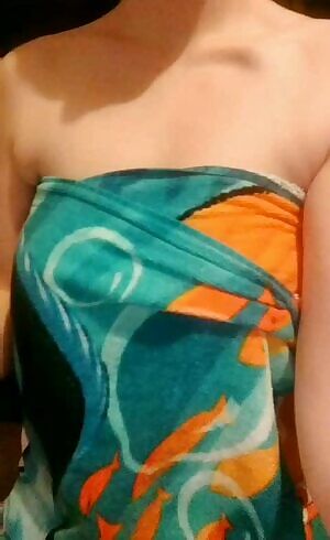 A little tit flash after my shower 😉