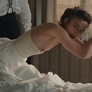 Kinky Keira Knightley enjoys getting spanked as her nipples get hard