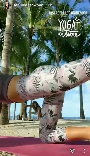 From her Instagram story slowed down