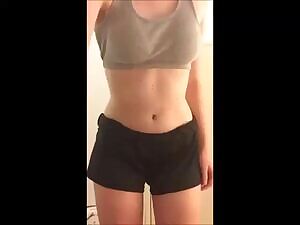 Sports bra strip part 1