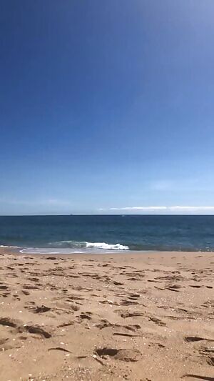 I hope the cute boys just down the beach got a peak