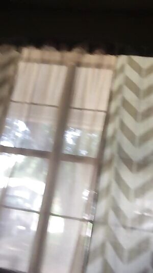 Not really caring if the neighbors see us.