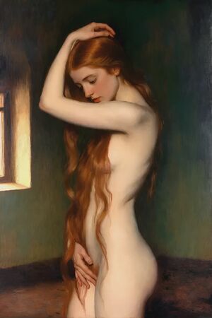 Long Hair Ai Generated Art Babe