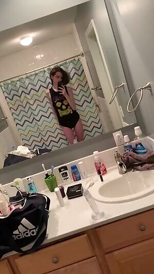 A little nervous about showing my face, but I liked how a little bit of lipstick made me look.