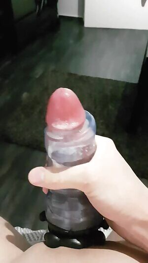 Fleshskin stroking to cum