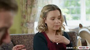 Mommy with big milkings was seduced by a friend's daughter on anal sex