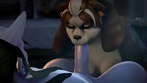 Pandaren gives draenei some succ