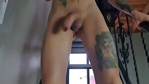 Bouncing down the stairs