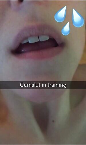 Update on your girlfriend's training as a cumslut