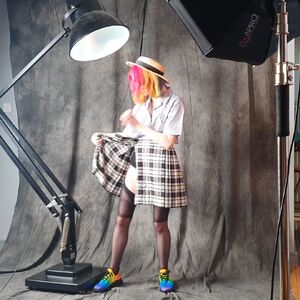 British Babes OnlyFans Schoolgirl Skirt Stockings