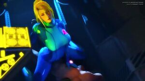 Samus Riding in Gunship