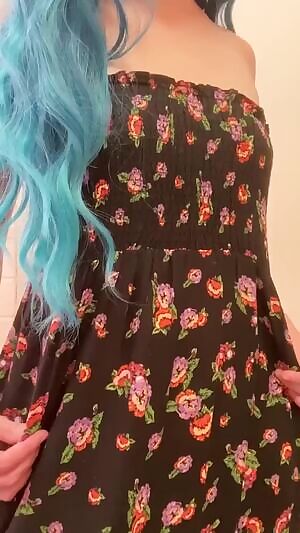 tiny titty reveal in my sundress