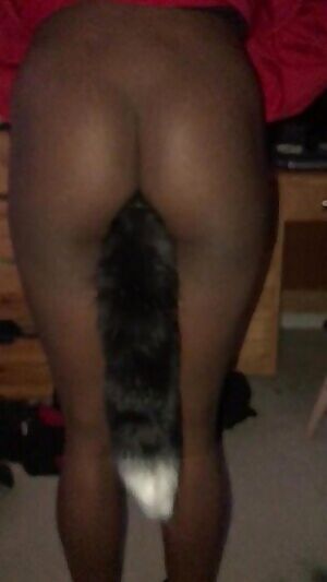 My tail plug and cheeks!