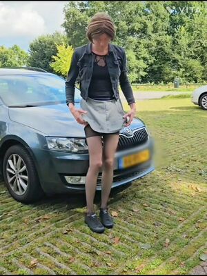 Sneakers Outdoor Public Sissy Stockings